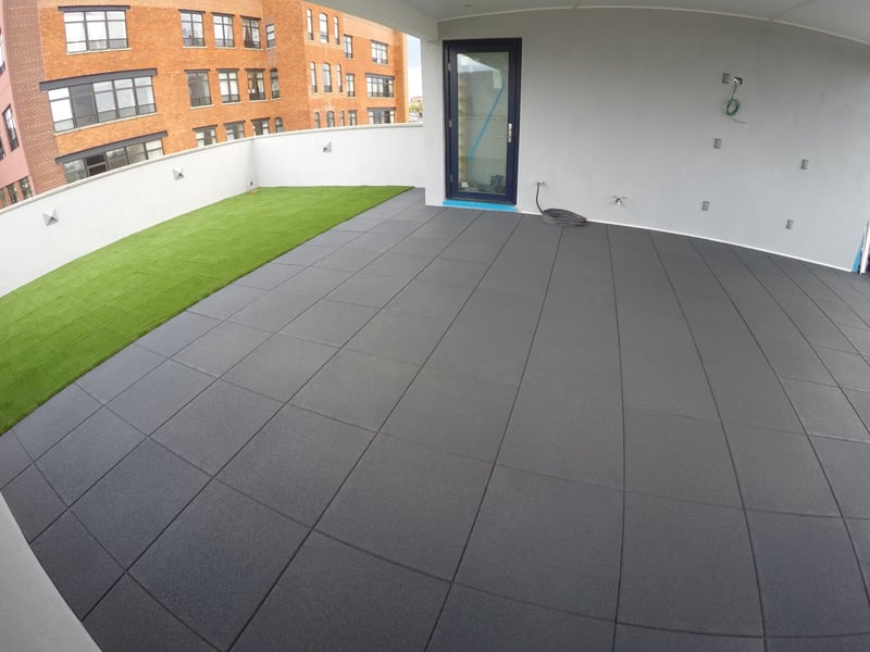 Rooftop Using Rubber Pavers with Our Turf-Top Tiles preview 9